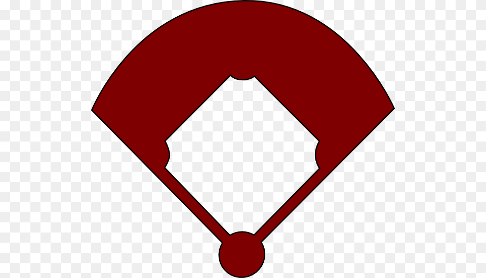 Softball Field Clipart, Logo, Maroon, Symbol Png Image