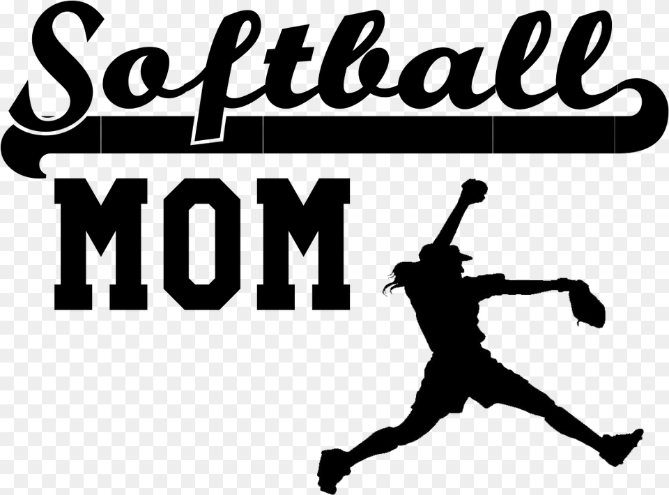 Softball Mom Softball Player Silhouette, People, Person, Baseball, Sport Free Transparent Png