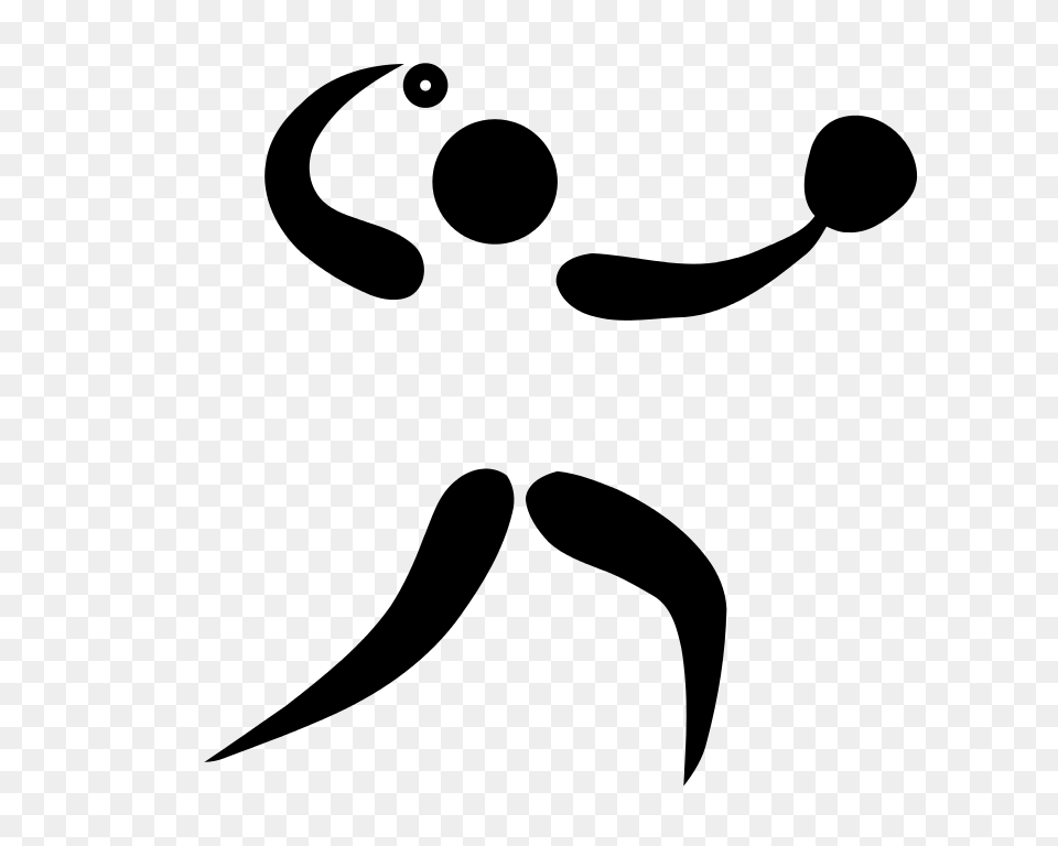 Softball Pictogram, Gray Png