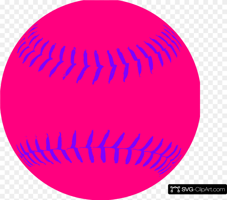 Softball Pink Clip Art Icon And Clipart College Baseball, Purple, Sphere, Astronomy, Moon Png Image