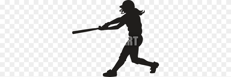 Softball Silhouette Clipart Stuff Softball, People, Person, Adult, Male Png Image