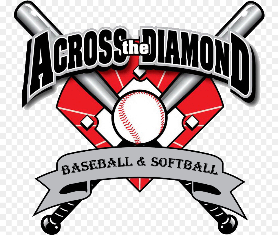 Softball Team Logo Across The Diamond Baseball Softball Major League Baseball Logo, Person, People, Sport, Clothing Free Png Download