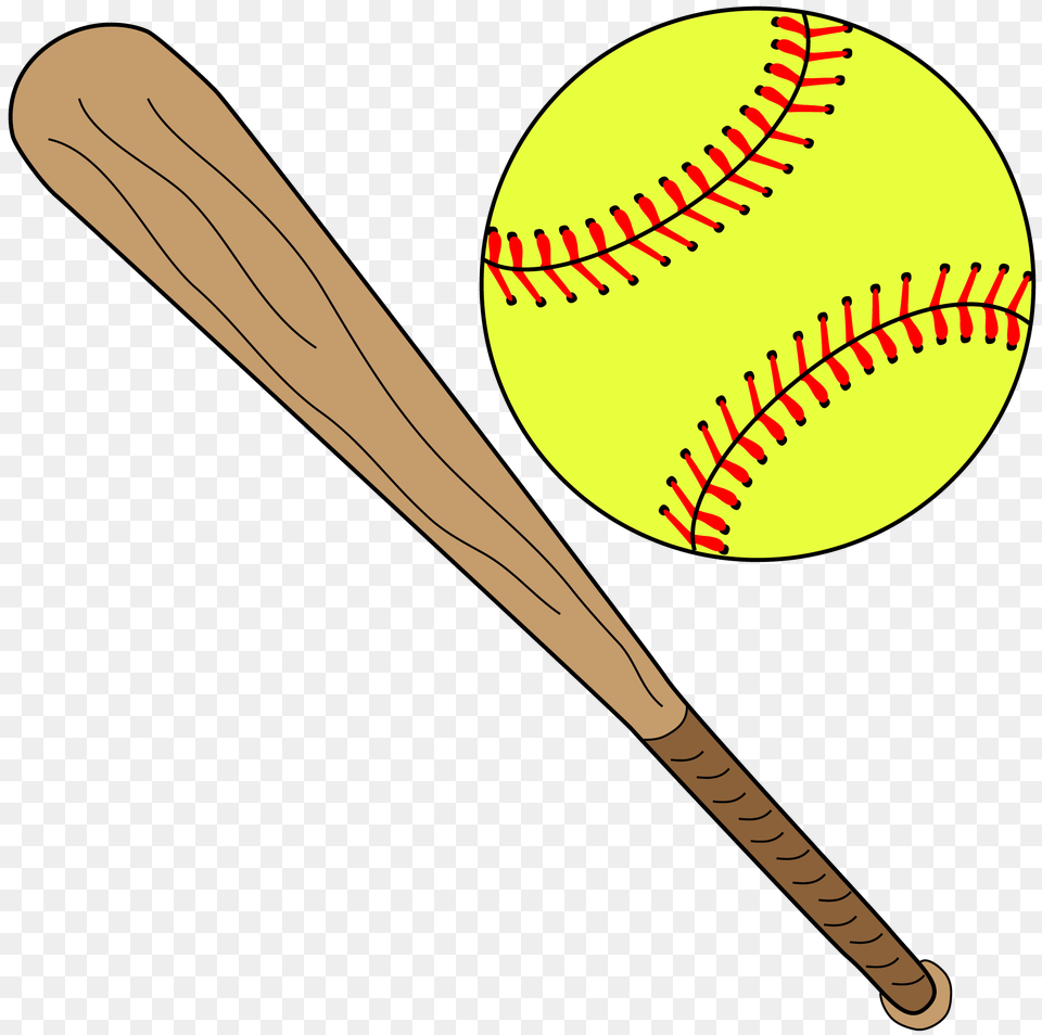 Softball With Bat, Baseball, Baseball Bat, Sport, People Png