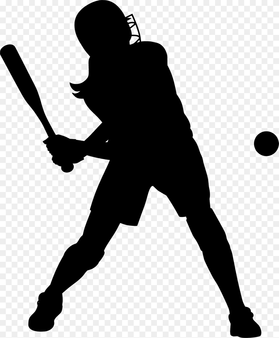 Softballl Silhouette, Team, Person, People, Adult Png Image
