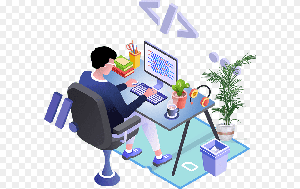 Software Development Company, Table, Furniture, Person, Male Free Transparent Png