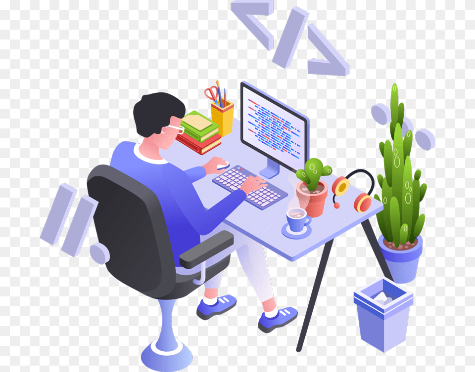 Software Hire Developers, Table, Furniture, Plant, Person Png Image