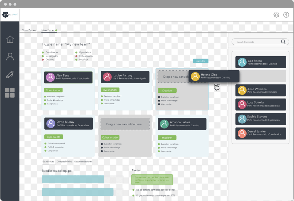 Software Puzlead Para Construir Equipos Dashboard Para Equipos De Trabajo, File, Webpage, Computer Hardware, Electronics Free Png Download