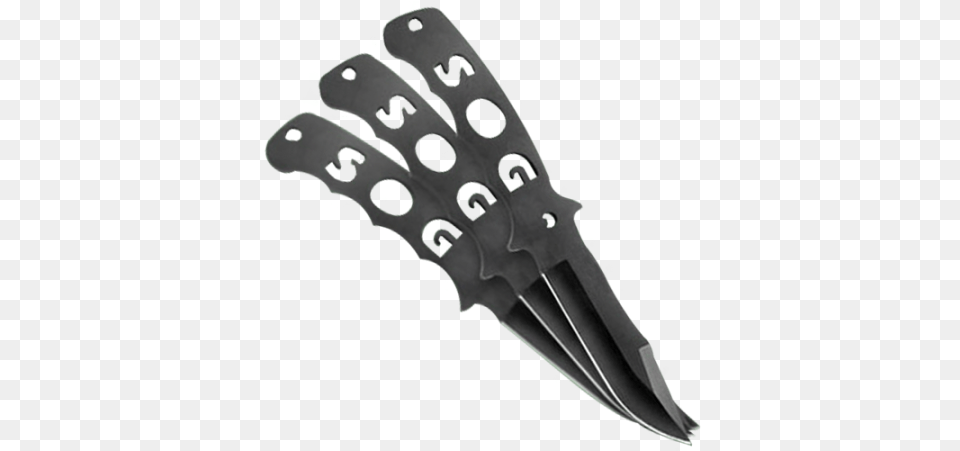 Sog Fusion Throwing Knives F04t Black Throwing Knife, Blade, Dagger, Weapon, Cutlery Png