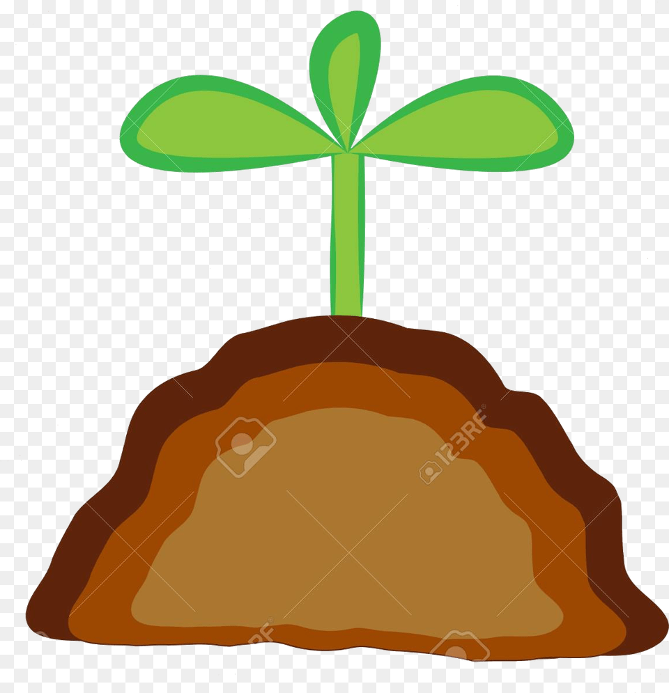 Soil Clipart Brown Hill Clip Art Stock Illustrations, Leaf, Plant, Sprout, Person Free Png