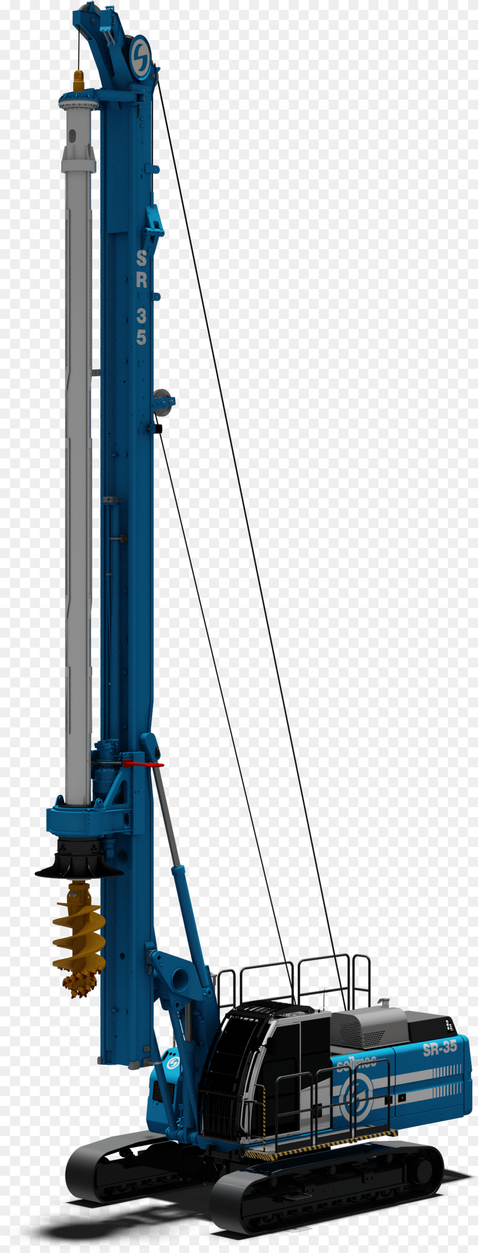 Soilmec Sr30 Rig, Construction, Machine, Outdoors, Bulldozer Free Png