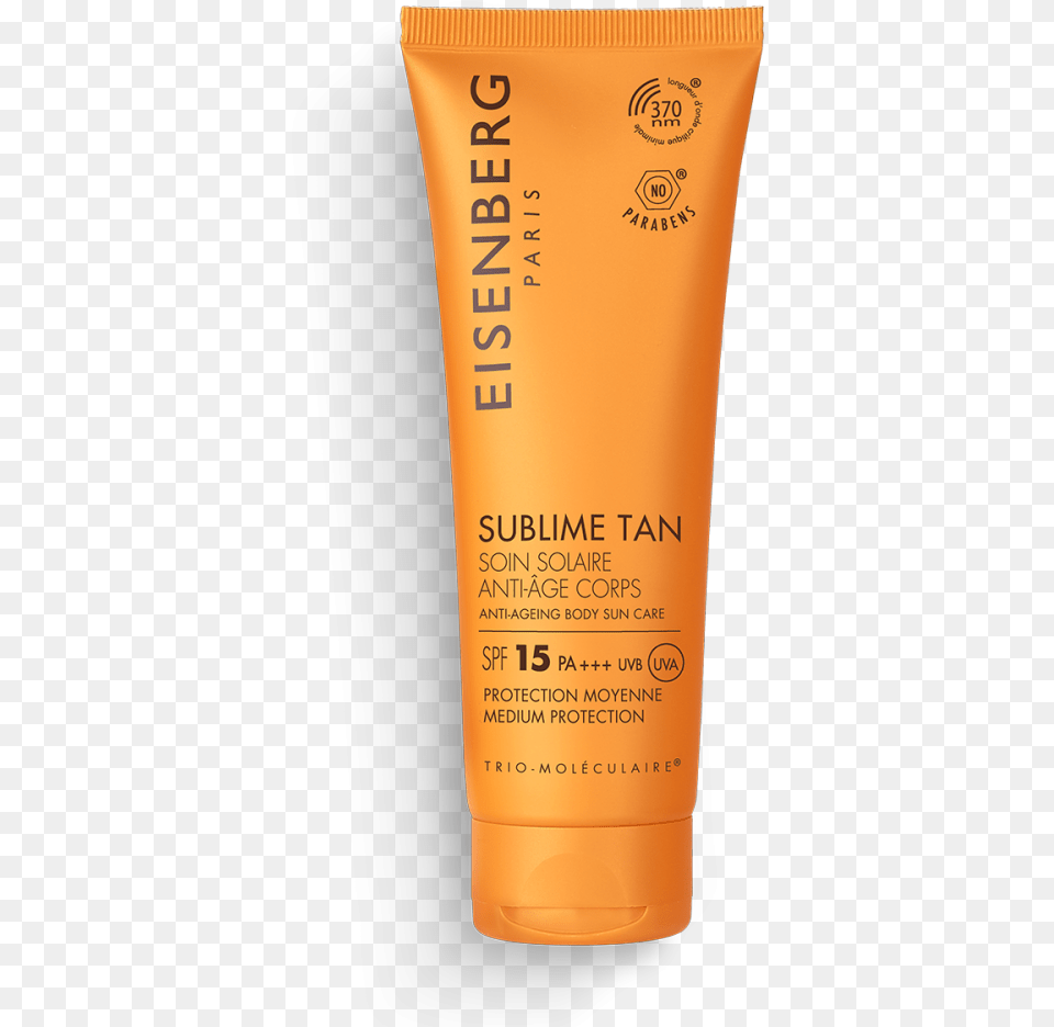 Soin Solaire Anti Ge Corps Spf Eisenberg, Bottle, Cosmetics, Sunscreen, Can Free Png