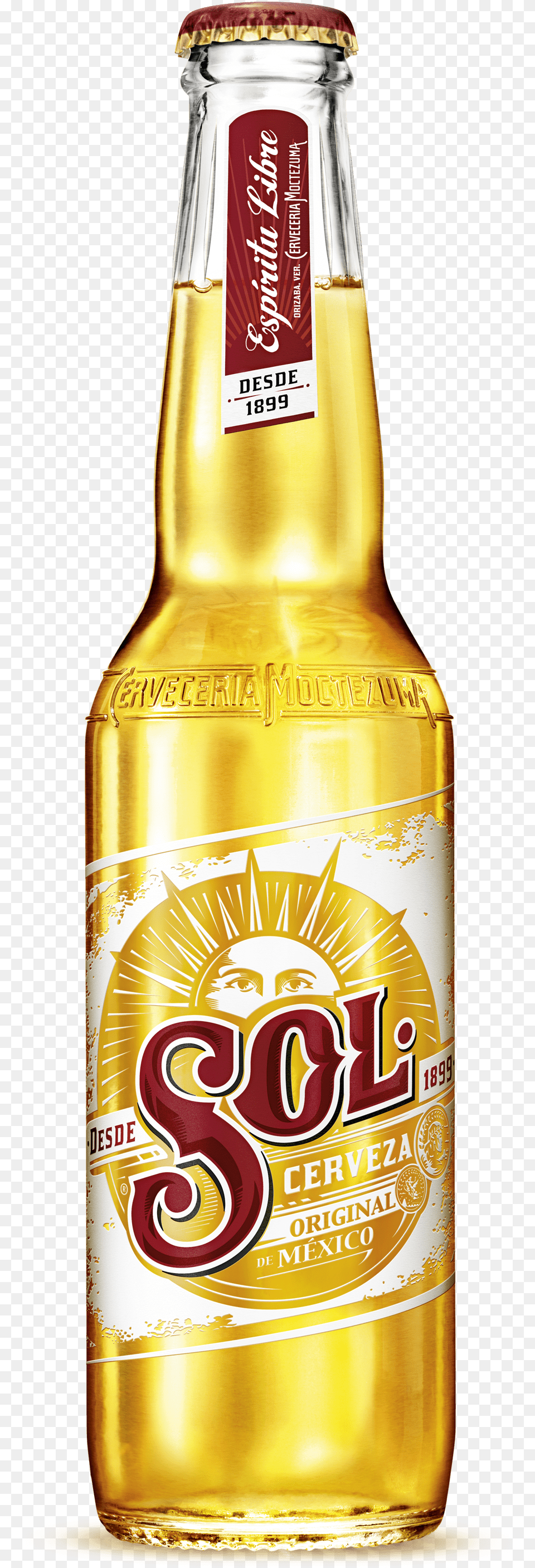 Sol Beer Bottle Sol Cerveza, Alcohol, Beverage, Beer Bottle, Lager Free Png