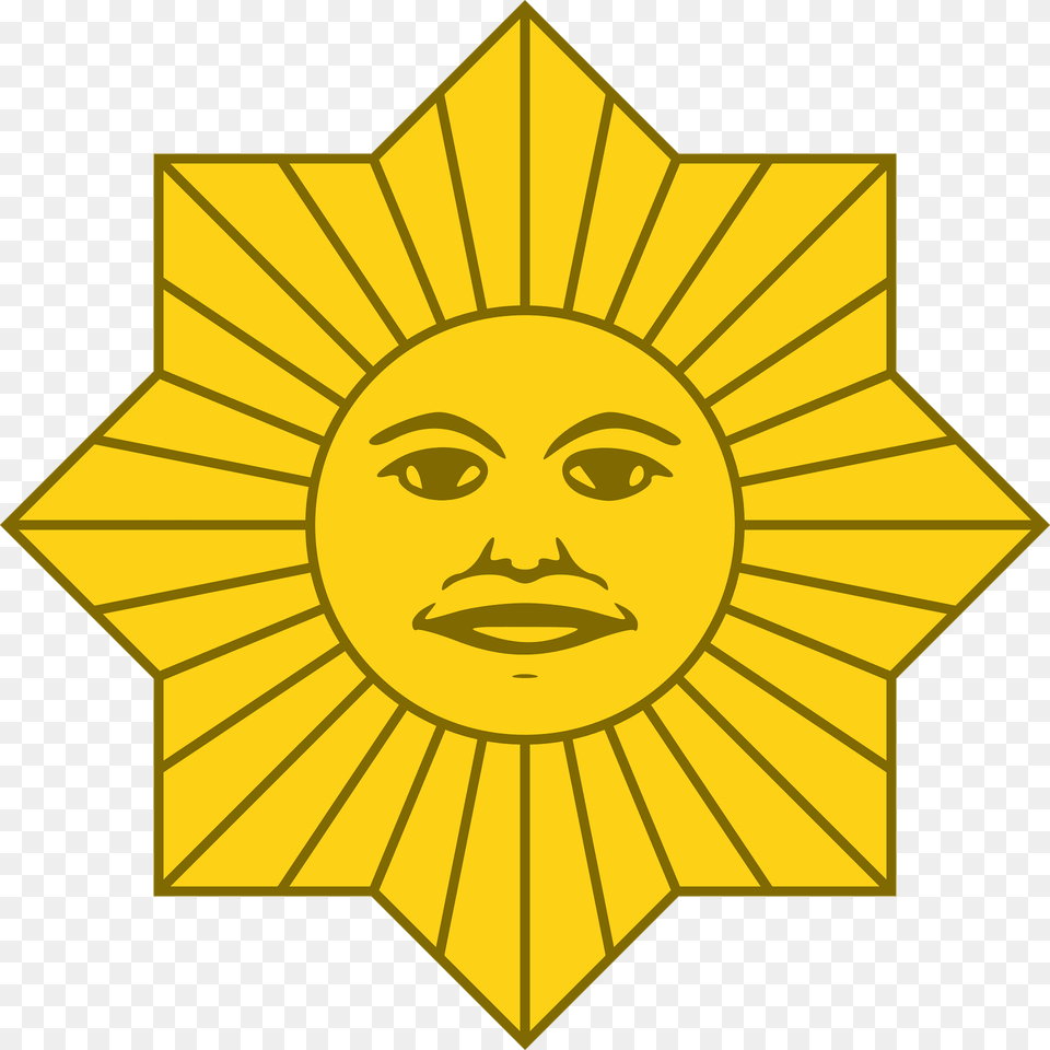 Sol De Mayo Bandera De Uruguay Variante 2 Clipart, Logo, Badge, Symbol, Face Free Png