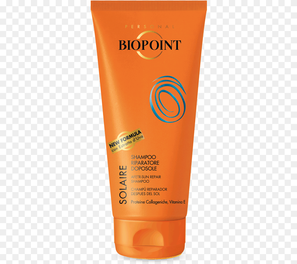 Solaire Hair Aftersun Repairing Shampoo Biopoint, Bottle, Cosmetics, Sunscreen, Tape Free Transparent Png