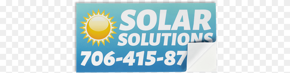 Solar Bumper Sticker Cornered Signage, Text, Symbol Png Image