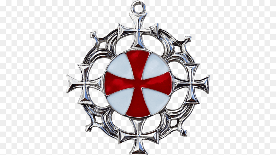 Solar Cross Templar Necklace, Accessories, Logo Png Image