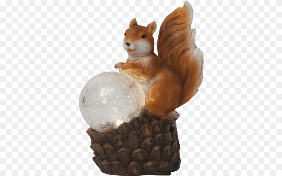 Solar Decoration Squirrel Garten Eichhrnchen Solar, Figurine, Sphere, Animal, Mammal Free Png