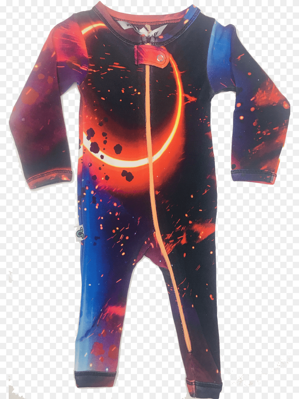 Solar Eclipse Baby Full Zip Romper One Piece Garment, Clothing, Long Sleeve, Sleeve, Adult Free Png Download