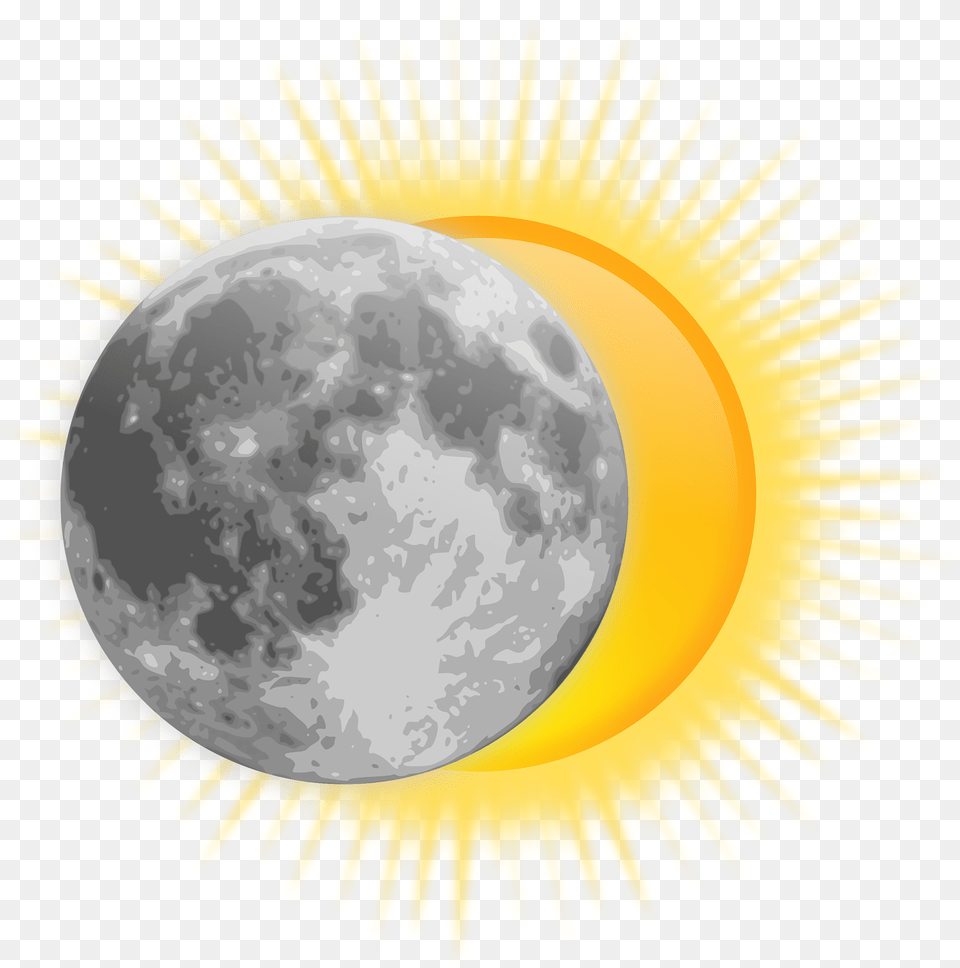 Solar Eclipse Clipart Full Moon, Nature, Outdoors, Night, Sphere Png Image