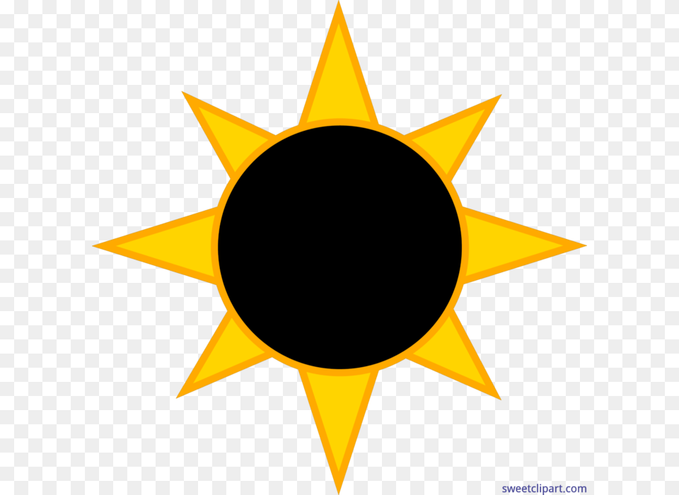 Solar Eclipse Sun Clip Art, Star Symbol, Symbol, Animal, Fish Png
