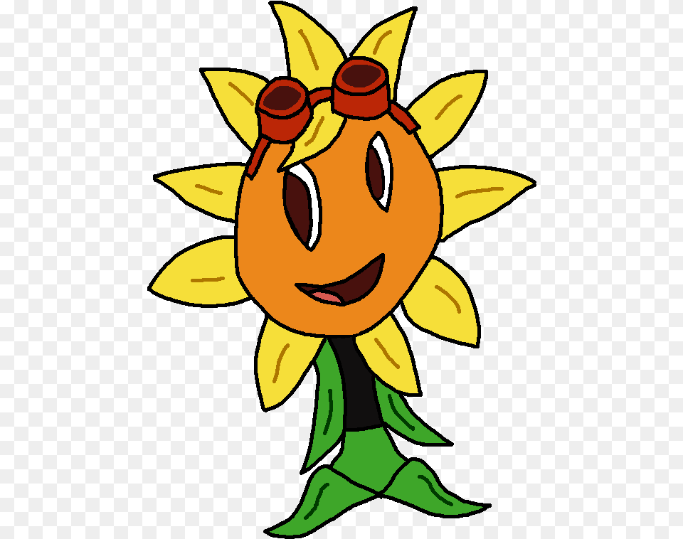 Solar Flare Drawing By Itsleo20 Plants Vs Zombies Heroes Smile, Flower, Person, Plant, Sunflower Png Image