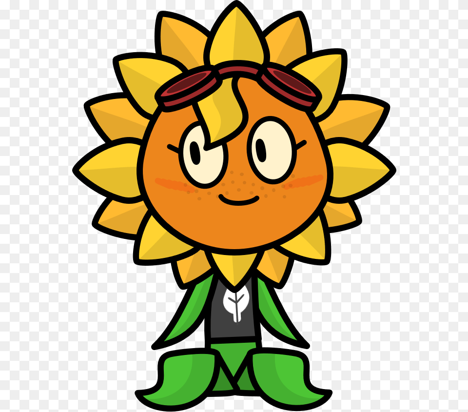 Solar Flare Pvz Big, Flower, Plant, Sunflower, Face Free Transparent Png