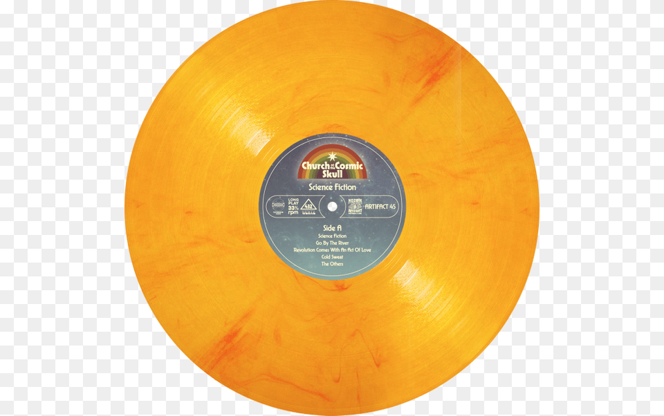 Solar Flare Vinyl Amp Any T Shirt Orange Vinyl Record, Disk Free Transparent Png