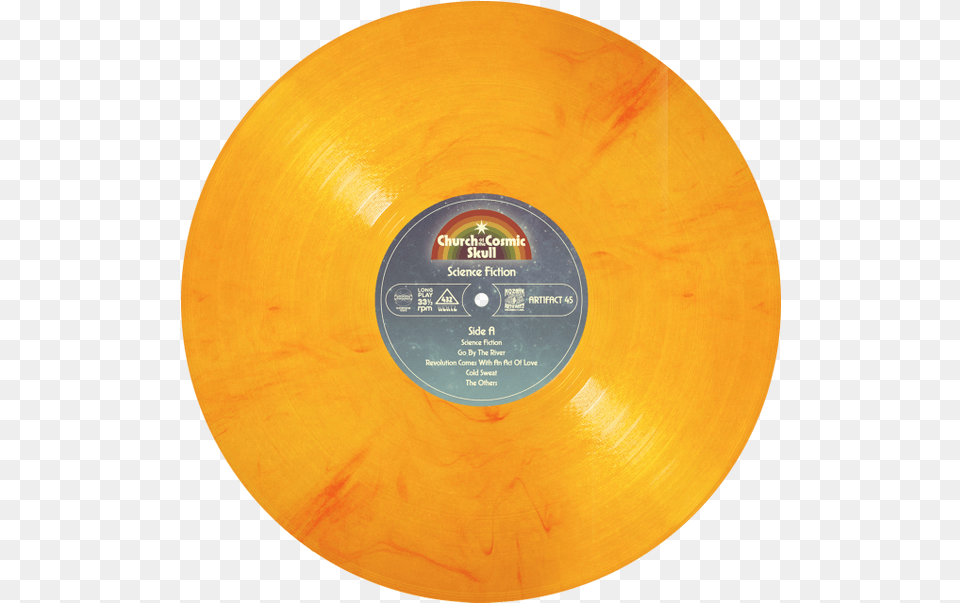 Solar Flare Vinyl Any T Transparent Orange Vinyl Record, Disk Free Png