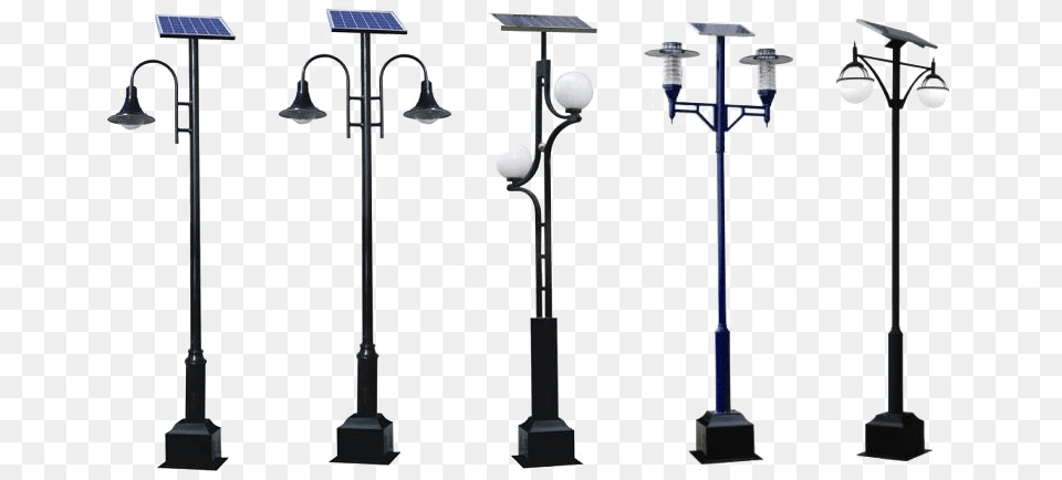 Solar Lighting Transparent Solar Outdoor Lamp Post, Lamp Post, Utility Pole Png