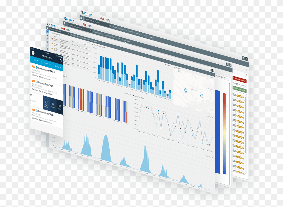 Solar Monitoring Analytics Reporting Cmms Software Wind Farm Management, Electronics, Screen, Computer Hardware, Hardware Free Transparent Png