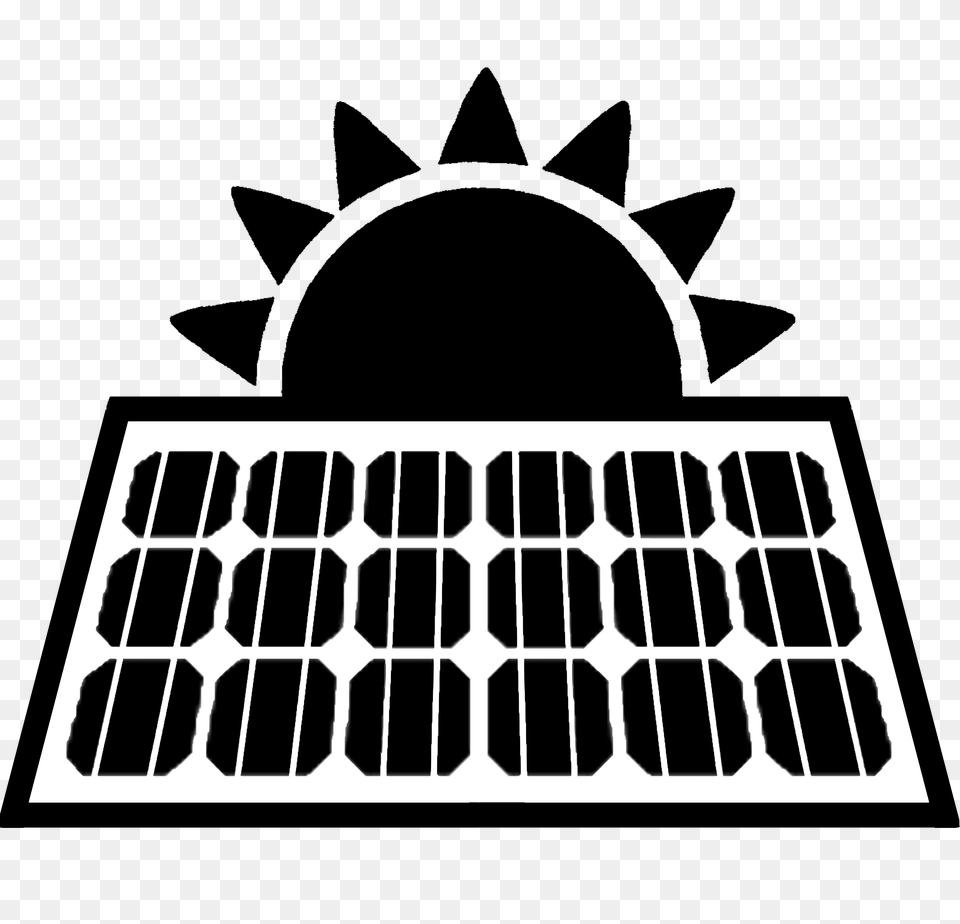 Solar Panel, Stencil, Bulldozer, Machine, Electrical Device Png Image