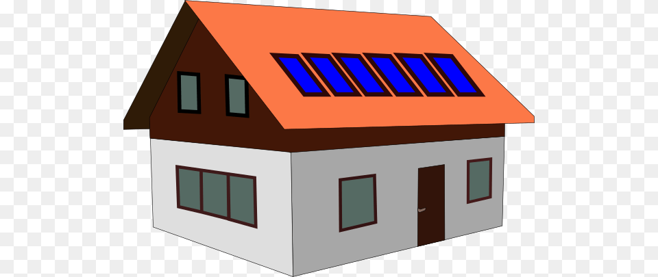 Solar Panel Home Clip Art, Architecture, Housing, House, Cottage Free Png