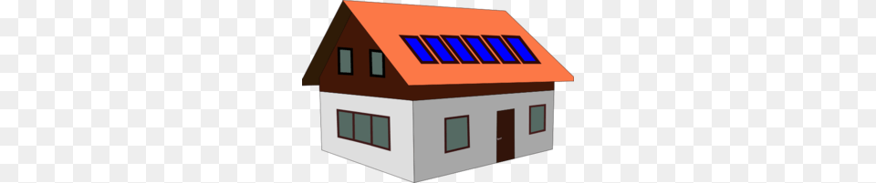 Solar Panel Home Clip Art, Architecture, Housing, House, Cottage Png Image