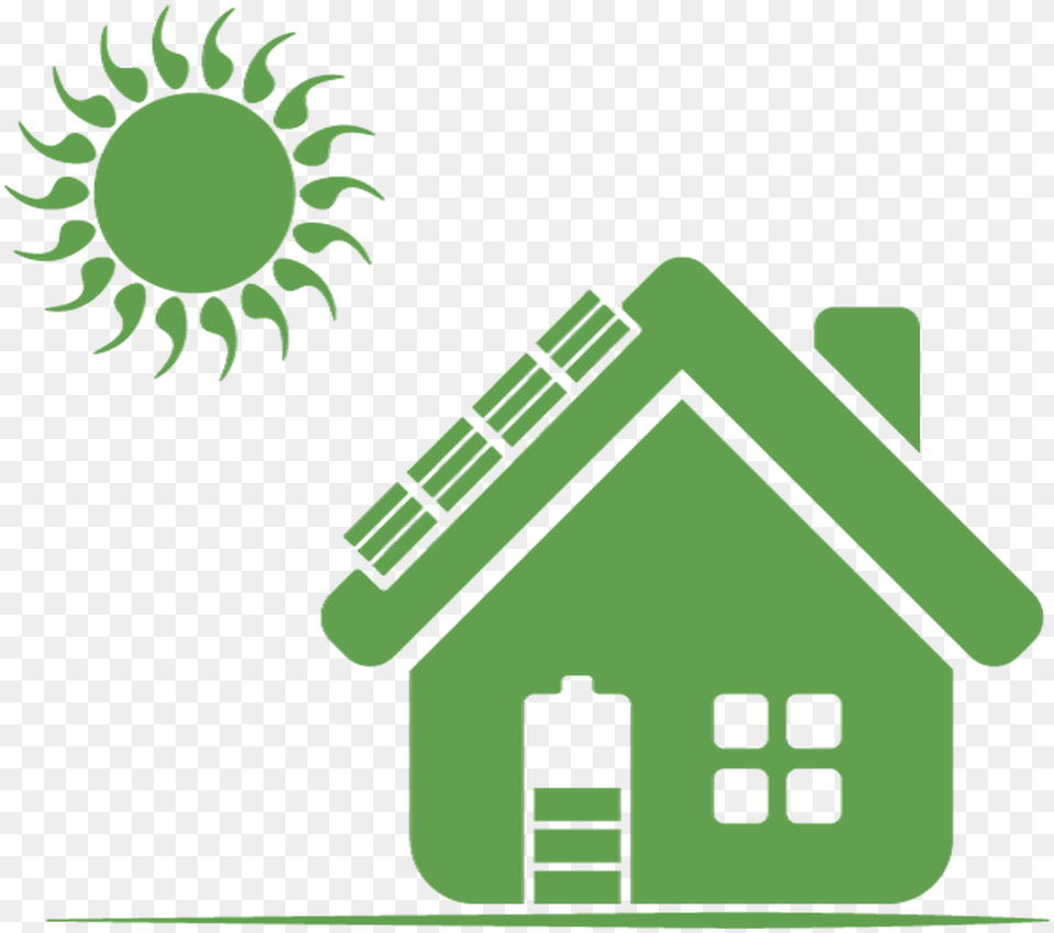 Solar Panel System Design Transparent Background House Icon, Green, Neighborhood, Outdoors, Nature Free Png