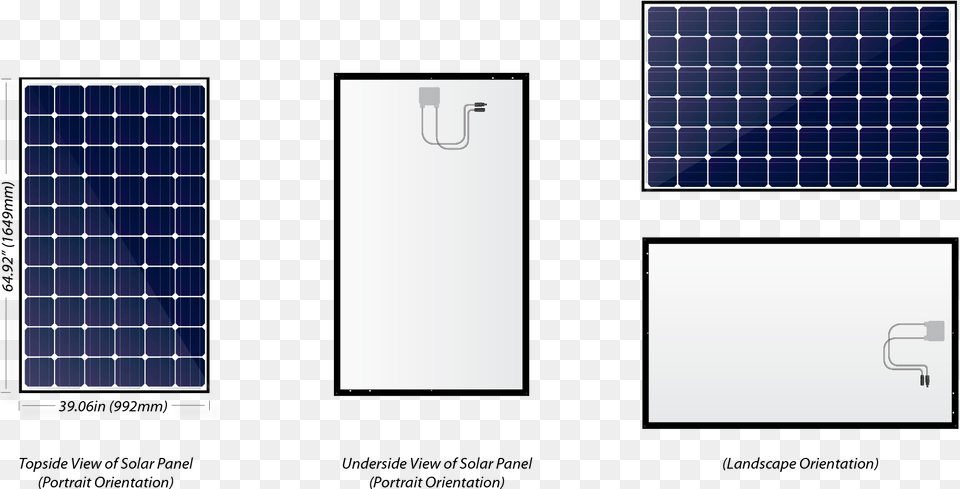 Solar Panels Landscape Or Portrait, Electrical Device, Solar Panels Png Image