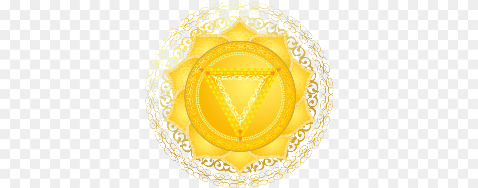 Solar Plexus Chakra Circle, Gold, Pattern, Symbol, Wedding Png