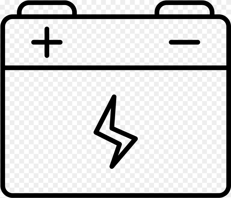 Solar Pv Icon Battery Icon Battery Symbol Solar Panel, Gray Free Png Download