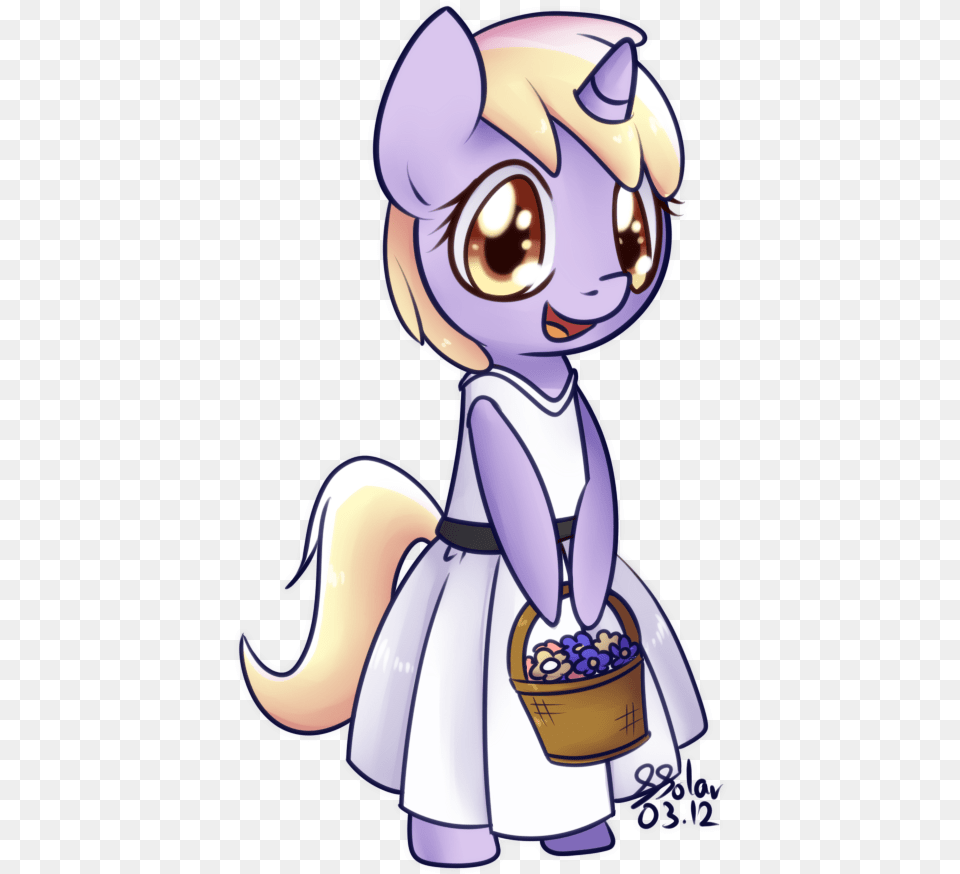 Solar Slash Basket Clothes Dinky Hooves Dress, Book, Comics, Publication, Cartoon Png Image