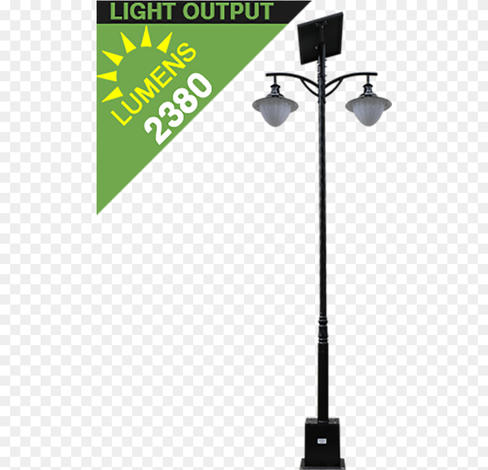 Solar Street Light 10w To 30w Park Light Double, Lamp, Lamp Post Free Png Download