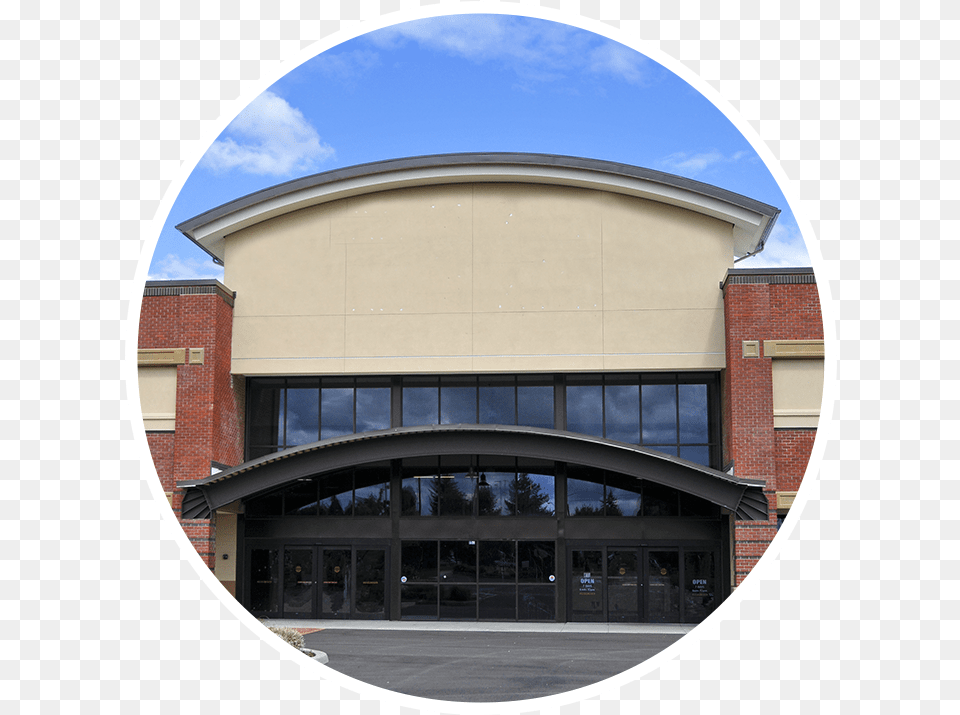 Solar X Circle Thinsulate Commercial White Min Store Building, Architecture, Office Building, Photography, Window Free Png Download