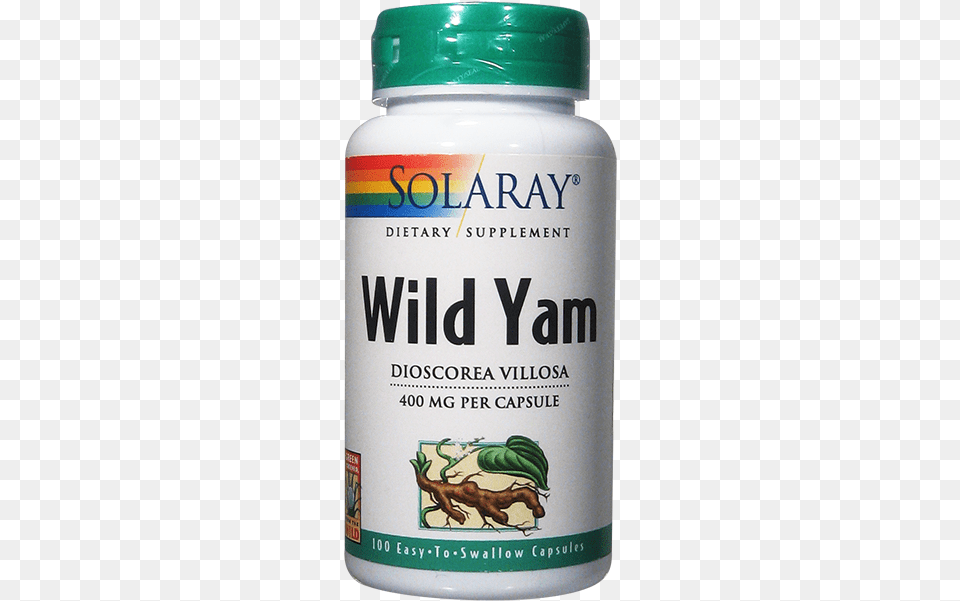 Solaray Wild Yam Root 100 Capsules 400 Mg Solaray, Herbal, Herbs, Plant, Astragalus Free Transparent Png