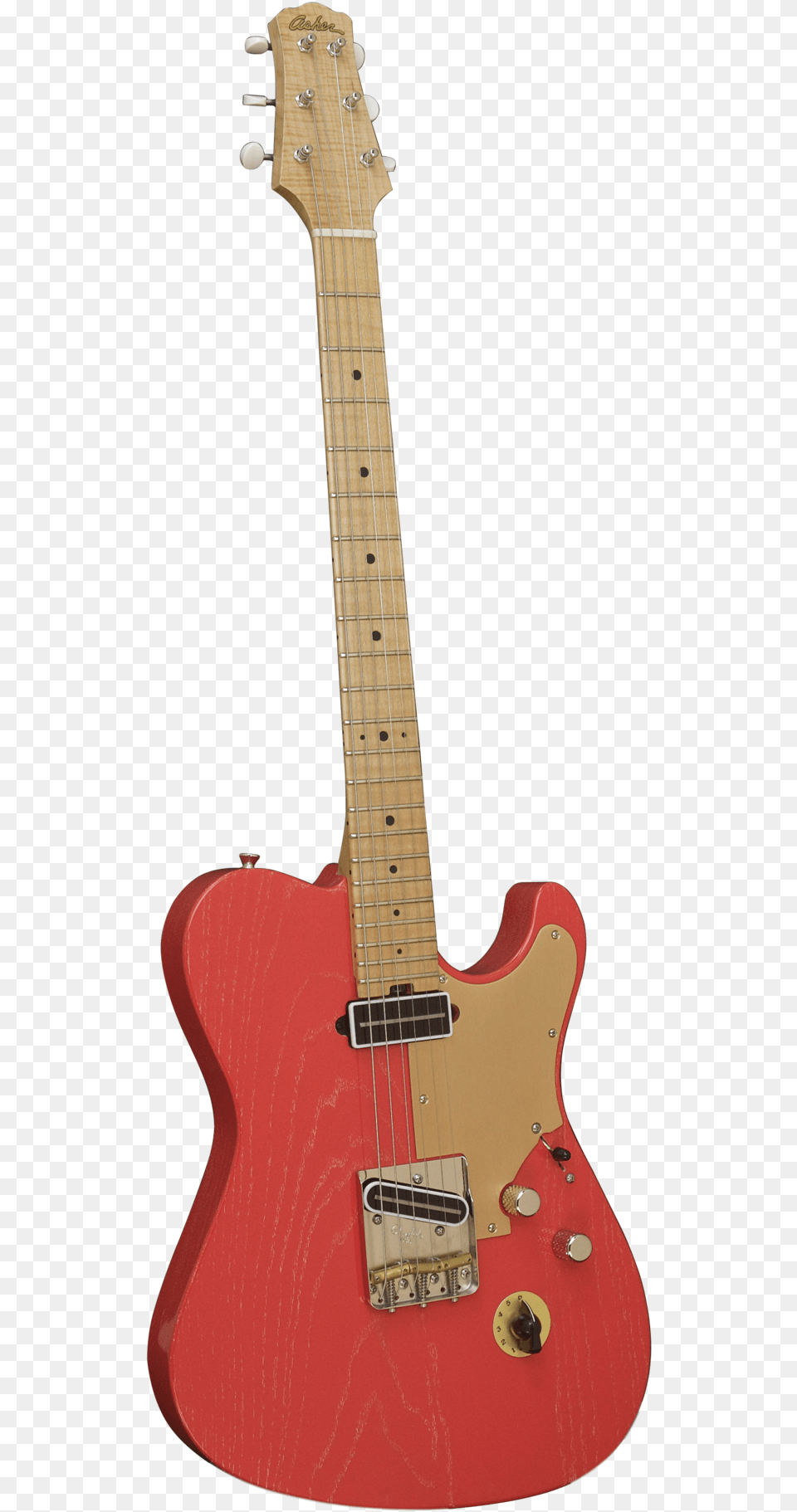 Sold Asher T Deluxe Coral Nitro Guitar With Slim C Electric Guitar, Bass Guitar, Musical Instrument, Electric Guitar Free Transparent Png