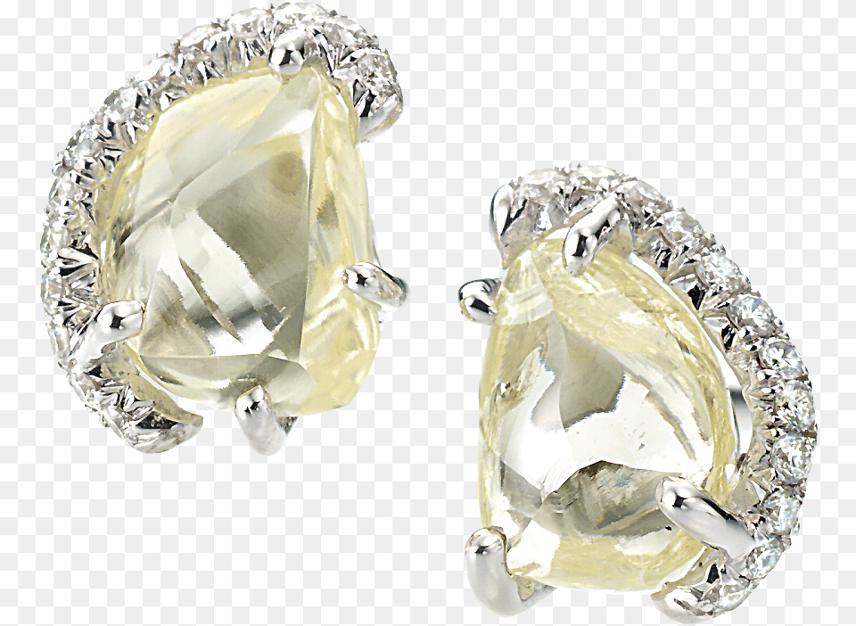 Sold Champagne Bubbles Stud Earrings Cew5004pdpl Rough Diamond Earring, Accessories, Gemstone, Jewelry Png Image