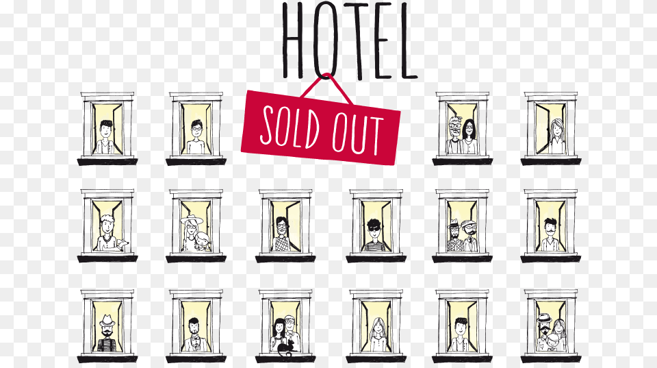 Sold Out Clipart Hotel Sold Out Hotel, Architecture, Book, Building, Publication Png Image