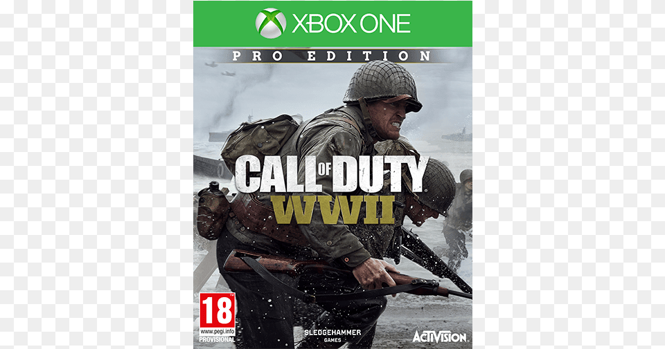 Sold Out Cod Ww2 Pro Edition Xbox One, Weapon, Firearm, Rifle, Person Png
