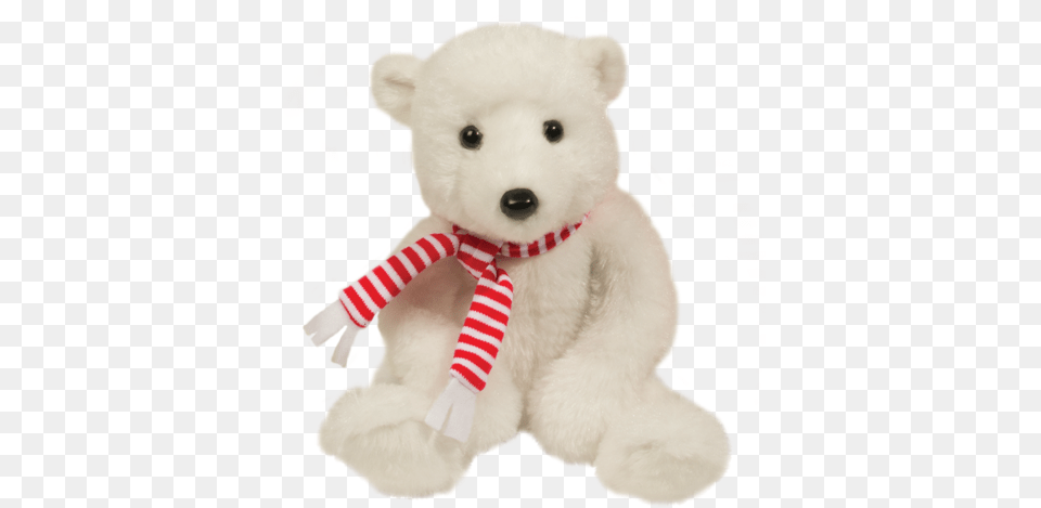 Sold Out Douglas Miki Holiday Polar Bear Small Polar Bear Plush, Teddy Bear, Toy Png Image