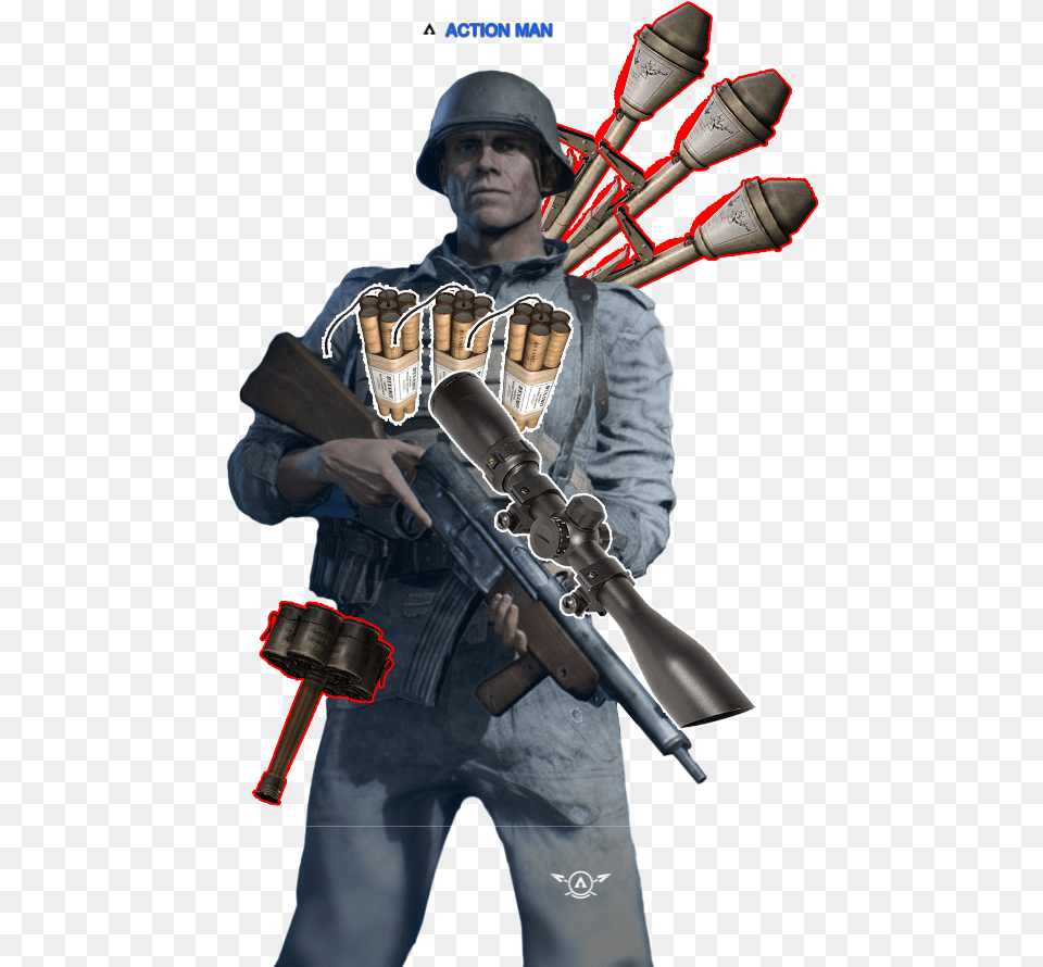 Soldier, Weapon, Gun, Firearm, Mortar Shell Png Image