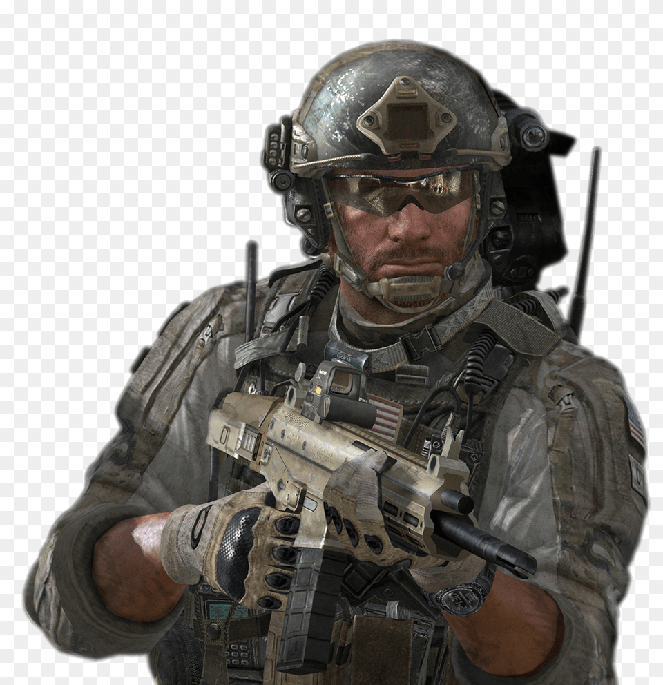 Soldier, Helmet, Adult, Person, Man Png Image
