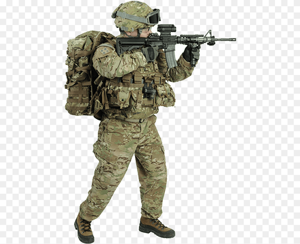 Soldier, Weapon, Firearm, Gun, Rifle Free Png