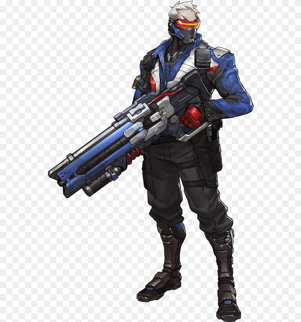 Soldier 76 Pictures Overwatch Soldier 76 Shoes, Weapon, Firearm, Person, Man Free Png